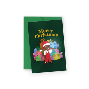 Noel Black Boy Joy Christmas Greeting Card